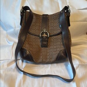 Coach Brown Signature Shoulder Bag